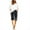 Black, variant on IROINNID Bermuda Shorts for Women Summer Printed Five Points Large Size Cotton Linen Pants Pants Shorts,Khaki