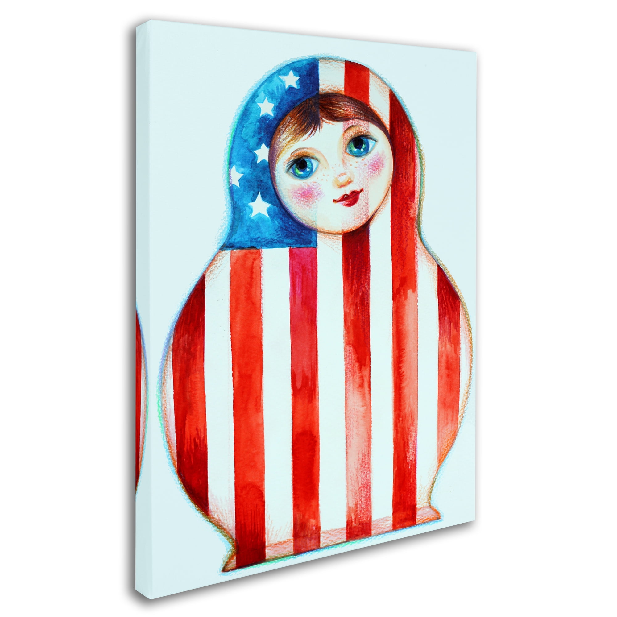 Trademark Fine Art 'Russian Doll' Canvas Art by Oxana Ziaka