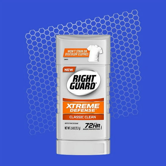 Right Guard Antiperspirant/Deodorant, Xtreme Defense - Classic Clean. 2.6OZ.