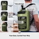 thumbnail image 3 of Mochila STOVER, bolsa impermeable y impermeable con funda para teléfono, color verde, 3 of 9