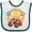 White and Green, variant on Inktastic Monster Truck 2nd birthday Boys or Girls Baby Bib