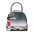 thumbnail image 1 of Disketp 3d Lighthouse in the Surf Bolsa Térmica para Almuerzo, Lonchera con Abertura Amplia y Gran Capacidad, Organizador Reutilizable para Mujeres, Hombres y Adultos, 1 of 6