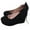 Black, variant on Mary Jane Shoes for Women Round Toe Platform Ankle Strap Buckle Wedges Heels Shoes Solid Closed Toe Casual High Heel Evening Dress Shoes