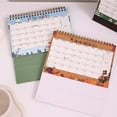 thumbnail image 4 of 2025 Small Desk Calendar - Standing Flip Desktop Calendar, Stylish and Portable, Multi-functional Use as Notepad & Message Board, Perfect for Home Office Decor,Four Color Options Available Green, 4 of 9