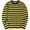 Black Yellow, variant on Aiyino Men's Casual Cotton Spandex Striped Crewneck Long-Sleeve T-Shirt Basic Pullover Stripe tee Shirt