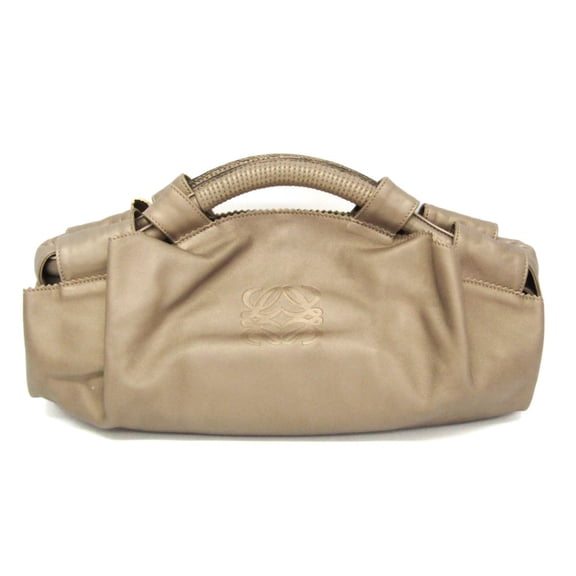 Pre-Owned Loewe Nappa Aire Women's Nappa Leather Handbag Gold