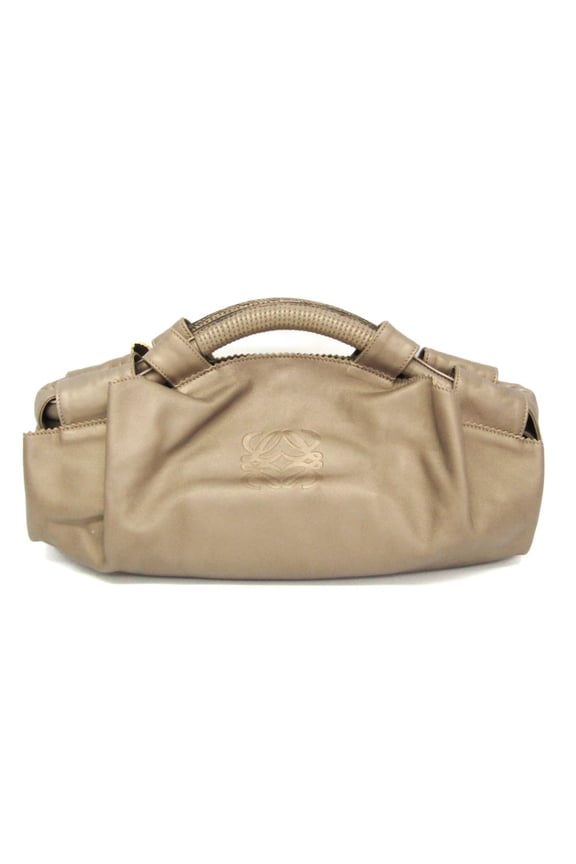 Pre-Owned Loewe Nappa Aire Women's Nappa Leather Handbag Gold