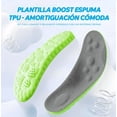 thumbnail image 2 of 2pares Xtellar Plantilla Ortopedica Deportiva De Gel Pie Plano 4d Color Verde, 2 of 3
