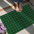 thumbnail image 4 of Green Black Checkerboard Checkered Pattern Door Rugs,Washable Non Slip Door Mats Indoor,Decorative Door Mats,Entry Mat Indoor for Entrance,Bedroom,Kitchen,Bathroom,20"x32", 4 of 6