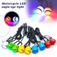 thumbnail image 2 of 2x Red Blue Strobe Motorcycle Eagle Eye Daytime Running Light Fog Lamp Warning' M1T5, 2 of 7