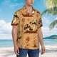 thumbnail image 3 of Fotbe Brown Mushrooms Camisa Hawaiana para Hombre Unisex – Camisa Casual de Verano con Botones de Manga Corta de Algodón y Lino,XX-Large, 3 of 7