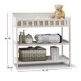 thumbnail image 3 of Sorelle Furniture 60-WW Farmhouse Dressing 2 Drawers Diaper Changing Table, Weathered White, 3 of 5