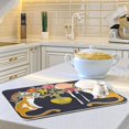 thumbnail image 6 of FREEAMG Dish Drying Mat Beautiful Vintage Tiger Chinoiserie Style Kitchen Dish Pads Super Absorbent Microfiber Dish Drying Rack Pads Safe Heat-resistant Kitchen Counter Mat,18x24 Inch, 6 of 7