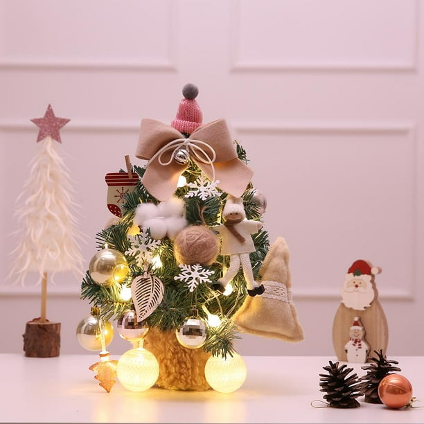 Árbol de Navidad Artificial Colcomx Árbol de Navidad de la mesa 18