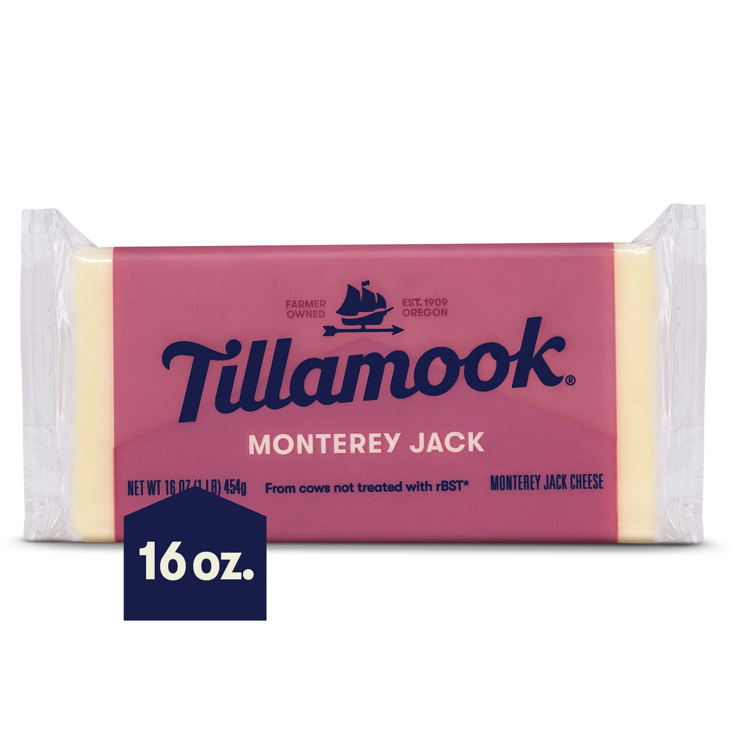 Tillamook Monterey Jack Cheese Block, 1 lb