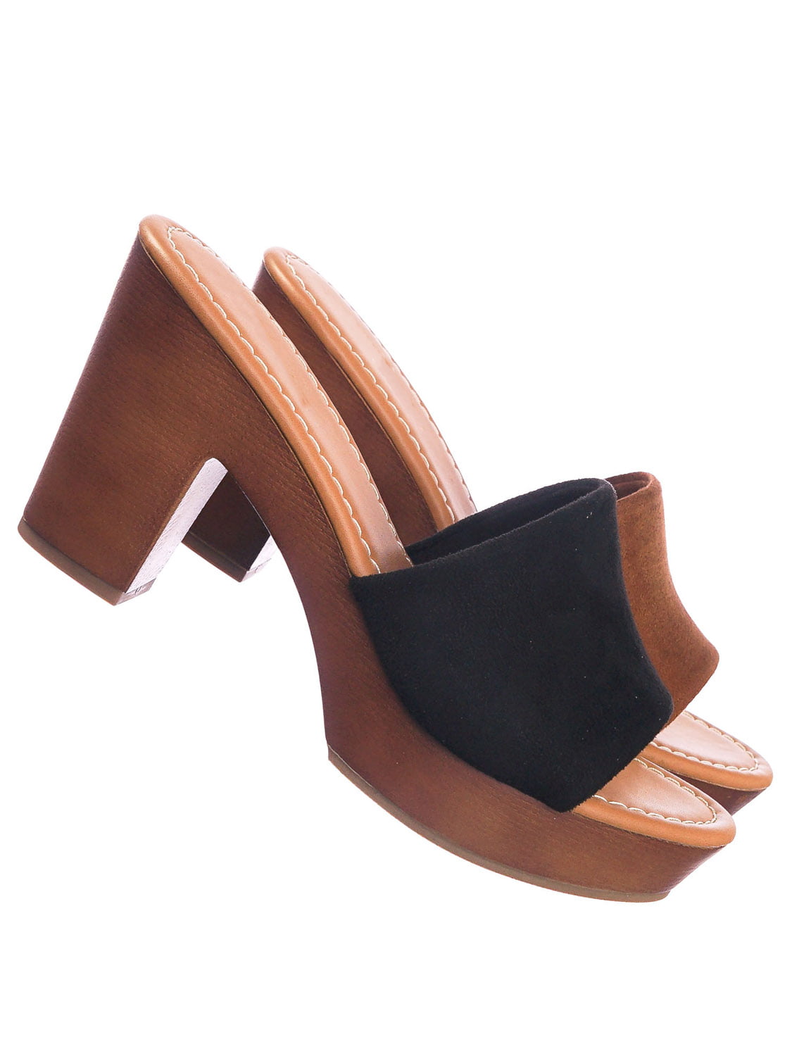 mule block heel sandal