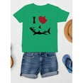 thumbnail image 3 of I Love Sharks T-Shirt Juniors -Smartprints Designs,  x-Large, 3 of 4