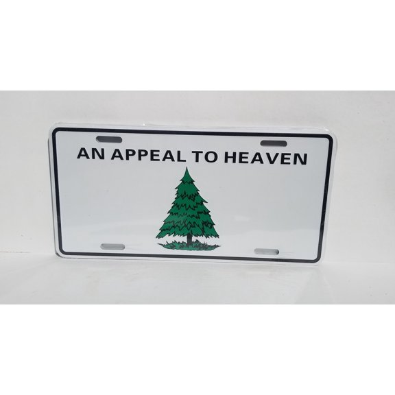 An Appeal To Heaven Embossed License Plate