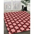 thumbnail image 3 of Ahgly Company Machine Washable Indoor Rectangle Transitional Pastel Red Pink Area Rugs, 5' x 8', 3 of 7