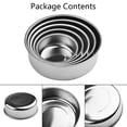 thumbnail image 5 of Mixing Stainless Steel Food Storage Bowls Fresh-Keeping Boxes With 5 Lids Set, 5 of 7