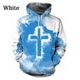thumbnail image 2 of Sudadera con capucha cristiana con estampado 3D para hombre, sudadera con capucha holgada informal de manga larga con estampado de cruz de colores para otoño, 2 of 4