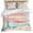 Red, variant on South West Boho Bedding 3 Piece Duvet Cover Set Full Size, Abstract Pink Gold Mountains Cactus Soft Microfiber Comforter Cover with Zipper Closure & Pillowcases, Wrinkle & FadeResistant Quilt Cover