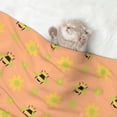 thumbnail image 2 of XMXY Dog Throw Blankets, Soft Cozy Bee a Bug Gift Pet Blankets for Couches Machine Washable for Indoor Cats Dogs, Large Size, 2 of 8