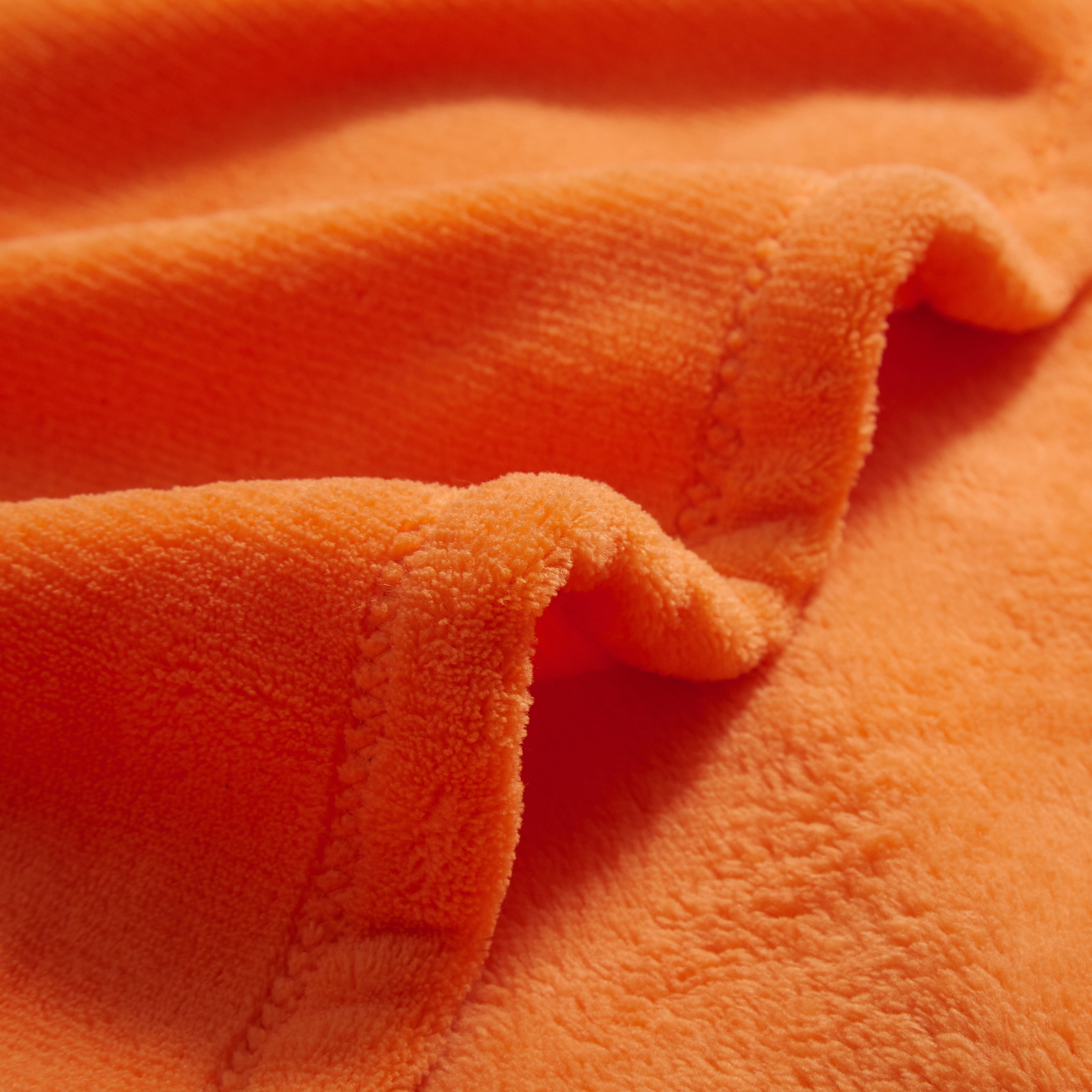 Pop Shop University Plush Hooded Throw Blanket with Pockets, Orange, Standard Throw