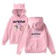 thumbnail image 1 of pop Huntrix Print Cat Ears Hoodie with De-mon Sweatshirt HUNTRX Movie Fashion Streetwear Long Sleeve Print Soft Sweatshirt M, 1 of 4