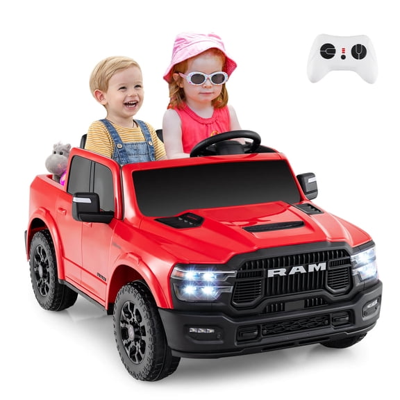 Infans 24V 2 Seater Ride on Truck w/Remote Control 3 Speeds Bluetooth LED Headlight