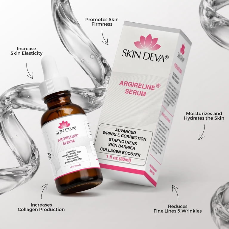 Skin Deva Argireline Multi-Peptide Collagen Serum for Firmness, Elasticity,  Hydration, and Wrinkle Reduction - Walmart.com