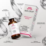 Skin Deva Argireline Peptide Serum with Hyaluronic Acid for Hydration & Smoother-Looking Skin, Lightweight Facial Serum, 1 fl oz