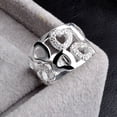 thumbnail image 2 of Anillo Corazón Anillo Mujer Moda Personalidad Anillos Señoras, 2 of 6