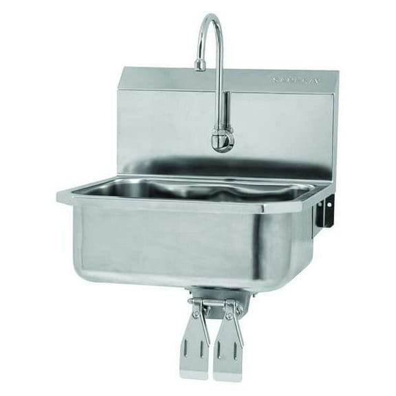 Sani-Lav Hand Sink,19"x18"x16.5",Silver 505L