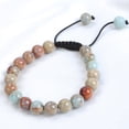 thumbnail image 3 of Natural Healing Power Gemstone Crystal Beads Unisex Adjustable Macrame Bracelets 8mm,Imperial Jasper, 3 of 4