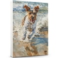 thumbnail image 3 of Wire Fox Terrier Dog Canvas Wall Art Puppy Print Pet Paintings Artwork, Wire Fox Terrier Dog Painting Poster Home Decoration Kids Bedroom Decor Framed, 3 of 6