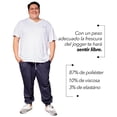 thumbnail image 4 of Pantalón Jogger LOVE MY FIT Tallas Extras Plus Unisex azul marino 2XL, 4 of 7