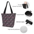 thumbnail image 6 of Kdxio Daisies Flowers Women Reusable Grocery Bags Foldable Ripstop,Reusable Shopping Bags for Shopping,Gym,Gift, 6 of 8