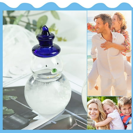 

Weather Fore c^ast Crystale Water Shape Storm- Glass Bottle Gift New 50ML Home Decor TANGNADE