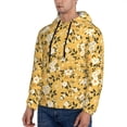 thumbnail image 3 of Fotbe Men's Hoodie with Daisies Flowers Pattern - Kangaroo Pocket Pullover Hooded Sweatshirt, Perfect for Daily Wear, Travel, and Home-4X-Large, 3 of 7