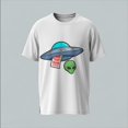 thumbnail image 1 of Alien UFO tshirt - Black - S, 1 of 2