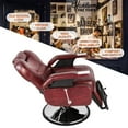 thumbnail image 3 of Artist hand Red Barber Chair Hydraulic Reclining Heavy Duty Salon Hair Styling 360°Tattoo Beauty Equipment, 3 of 14