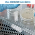 thumbnail image 2 of PEACNNG 100 PCS Laboratory Microscope 10-Place Plastic Slide Holder Clear Slide Storage Case Specimen Slides Storage Case for Classroom 
 Research and Medical Use, 2 of 8