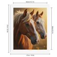 thumbnail image 2 of Paint By Numbers Kit for Adults Beginner - DIY Golden Sunset Equine Pair Canvas Painting Kits for Adults, Frameless Paint By Number for Adults for Home Wall Decor 16x20 Inch, 2 of 7