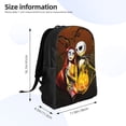 thumbnail image 4 of Goofa The Nightmare Before Christmas Pattern Large Capacity Backpack – Padded Laptop Compartment, Ergonomic Design for School, Work, Travel, and Outdoor Activities, 4 of 8