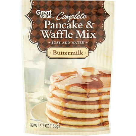 Great Value Buttermilk Complete Pancake & Waffle Mix, 5.5 oz - Walmart.com