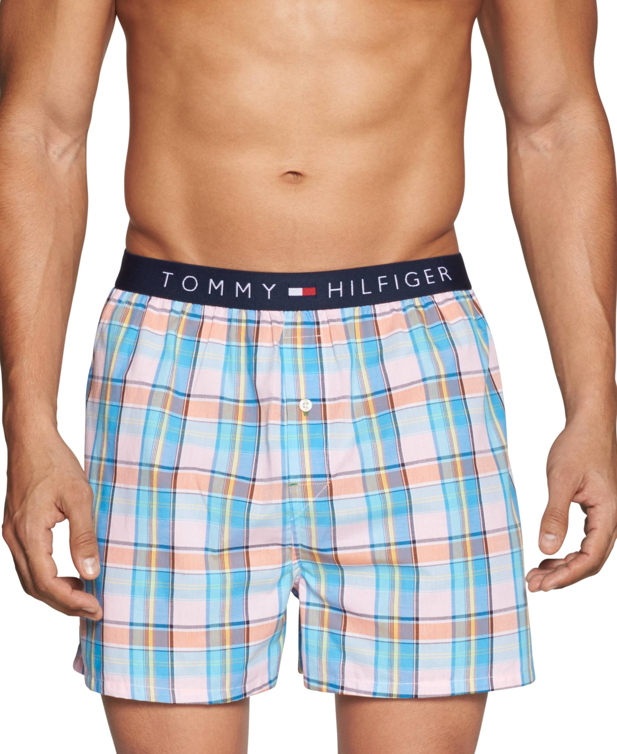 tommy hilfiger men's printed cotton boxers