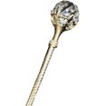 thumbnail image 1 of Wekity Clear Crystal Princess Scepter Fairy Cane Prop Staff for Costume Prom Wedding Gadget Accessory, Gold-0625, 1 of 5