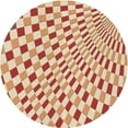 thumbnail image 1 of Ahgly Company Indoor Round Patterned Khaki Gold Area Rugs, 5' Round, 1 of 6