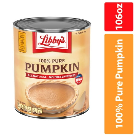 Libby's No Preservatives Pumpkin Pie Filling, 106 oz, Can